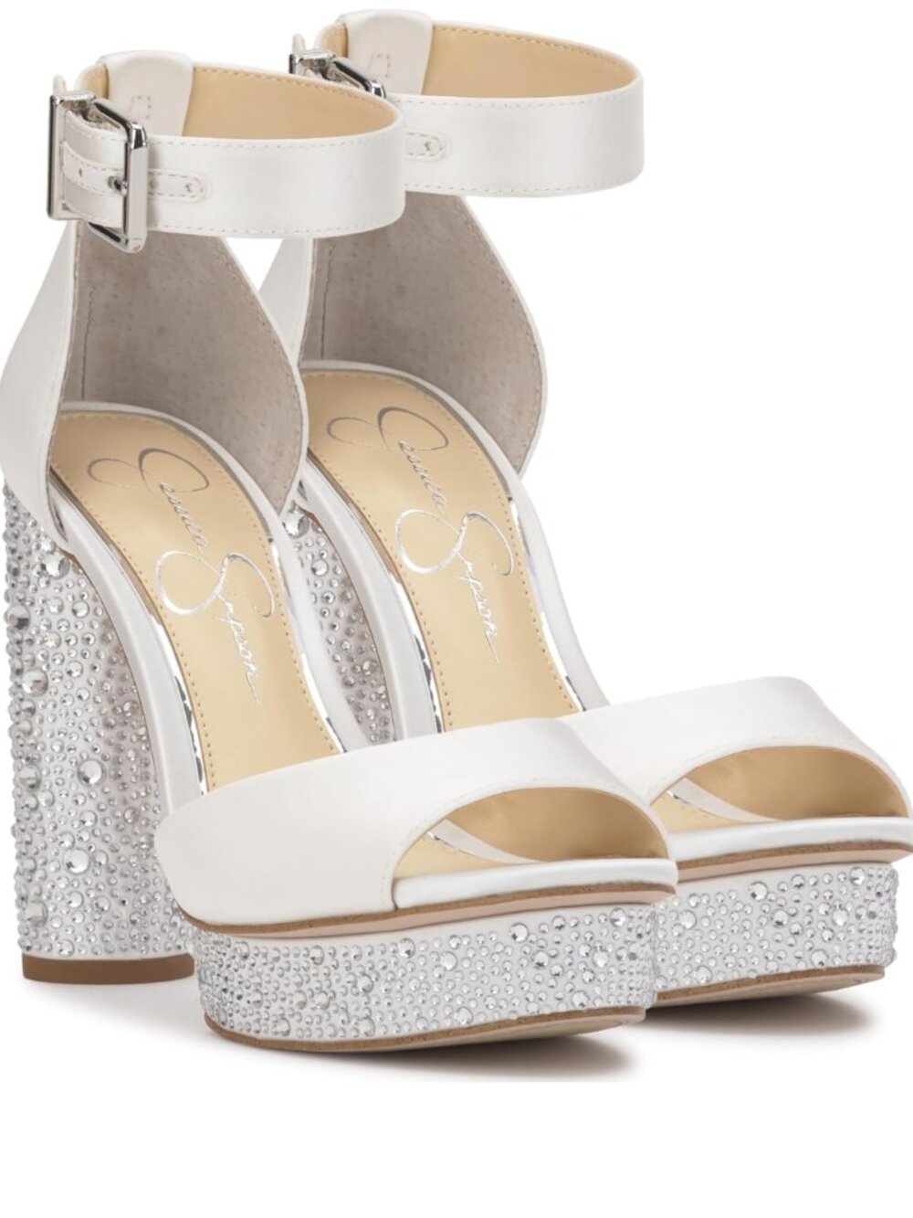 NIB Jessica Simpson Evelyn Bridal Platform High Heel Sandal size 8.5
